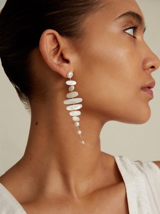 Chan Luu Jewelry - Chan Luu Mizumi Earrings White Mother of Pearl